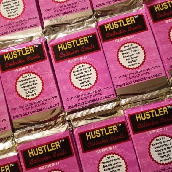 Vintage Hustler Magazine 1993 Collector Trading Cards Series II Lot of 3 Packs - Picture 3 of 5